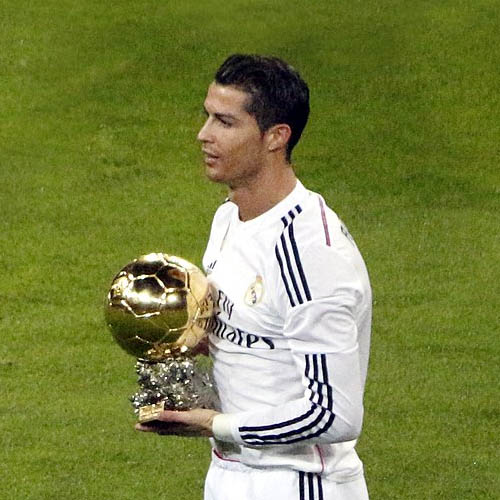 Cristiano Ronaldo en la entrega del Balón de Oro en 2015